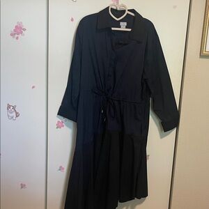 Chico's Elegant Black Shirt Dress